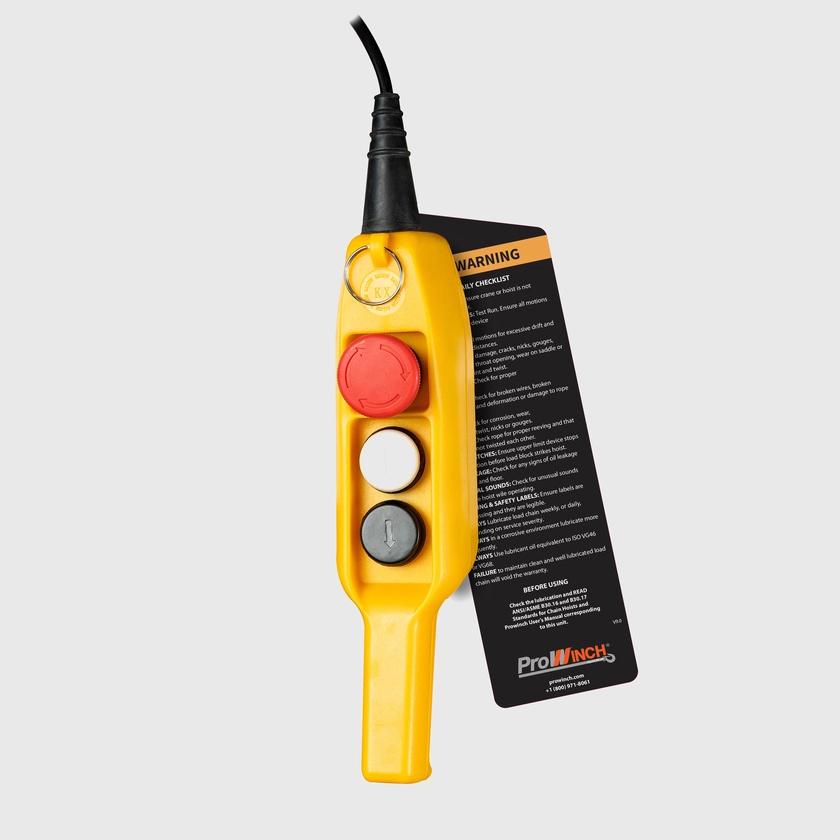 1/2 ton 1100 lb 110~120V 1 Speed Electric Chain Hoist 20ft. G80