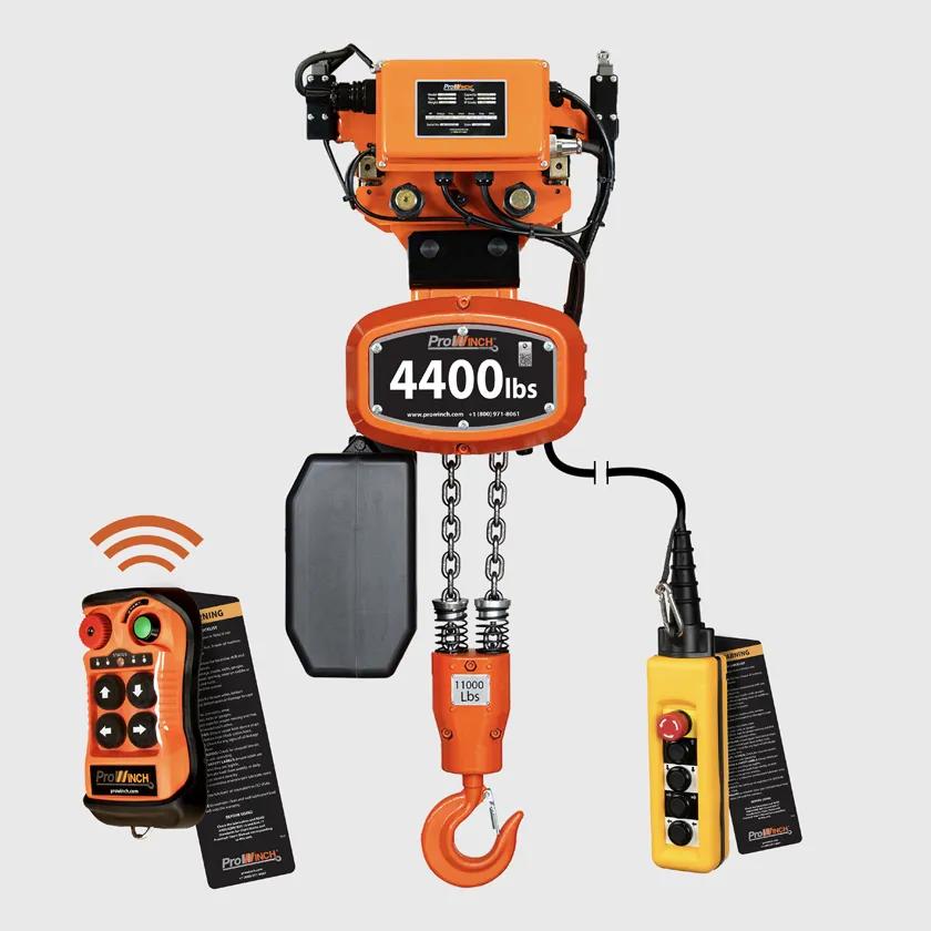 2 ton 4400 lb 208~240/440~480V 1 Speed Electric Chain Hoist Power