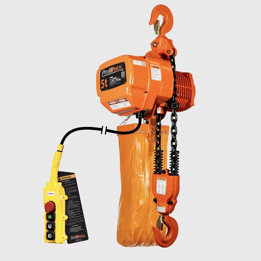 Wyinsh。　5㎏ 5 ton 11000 lb 1 Speed 208~240/440~480V Electric Chain Hoist