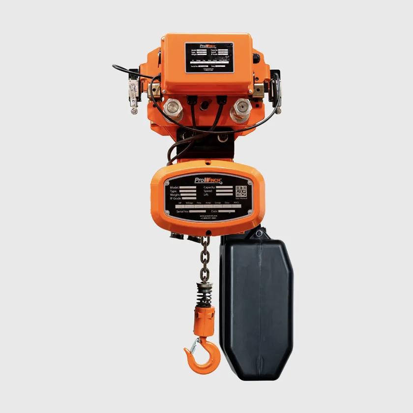 yu✩.* 2000 lb 1 Speed Electric Chain Hoist Power Trolley 110~120/220