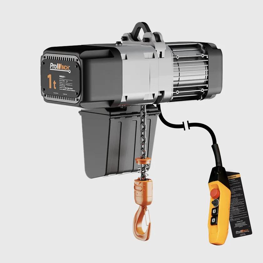 1 ton Electric Chain Hoist Variable Speed 440~480V 3ø 50~60HZ 20ft