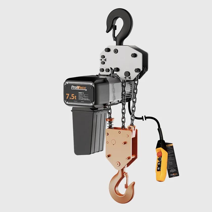 7.5 ton Electric Chain Hoist Variable Speed 440~480V 3ø 50~60HZ