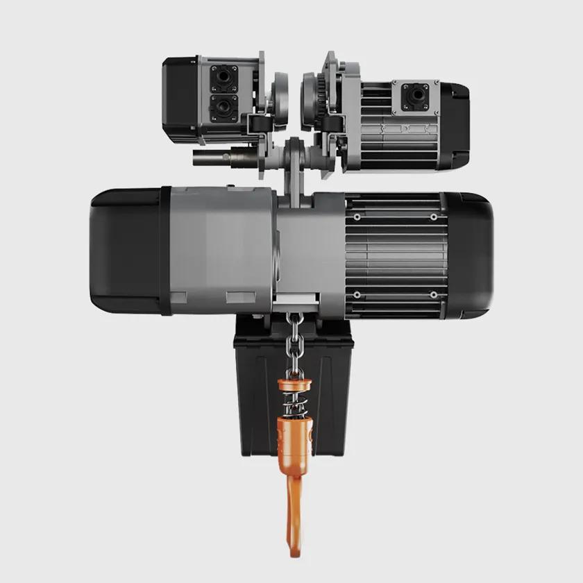 3 ton Electric Chain Hoist w/ Power Trolley Variable Speed 440