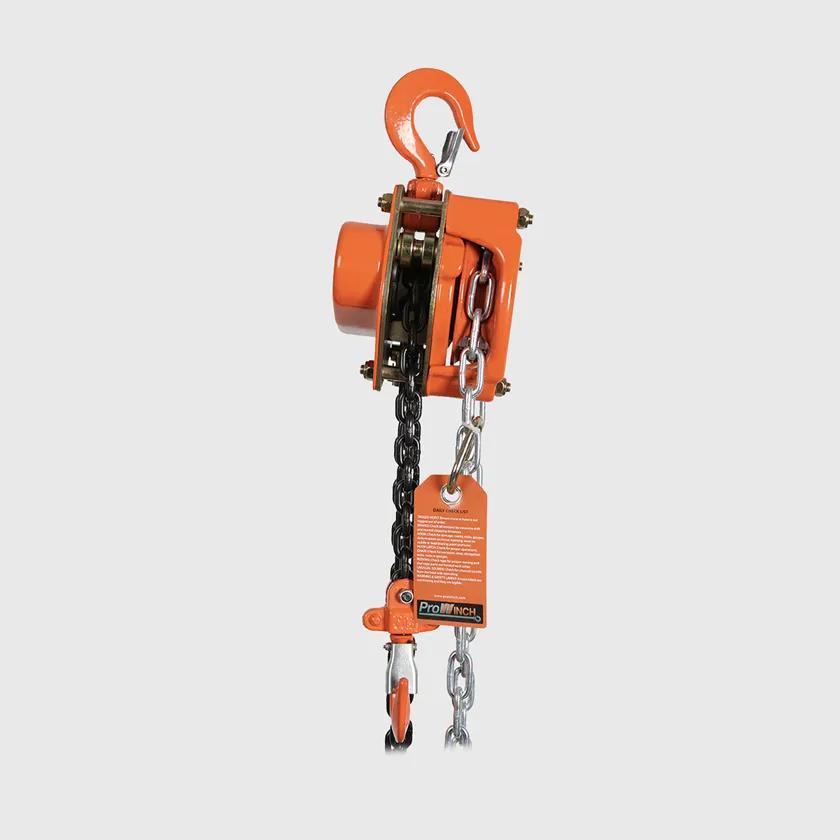 1100 lbs 0.5t 20 ft Manual Chain Hoist G80 Black Tempered Chain