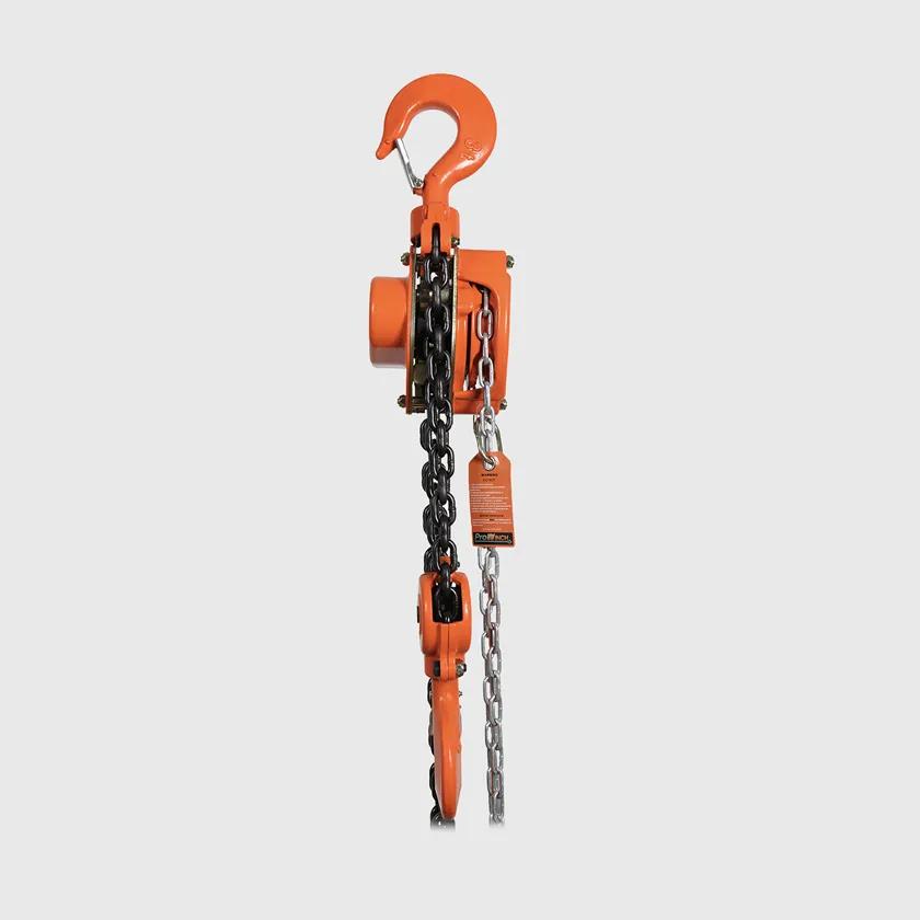 6600 lbs. 3 ton 30 ft Manual Chain Hoist G80 Black Tempered Chain