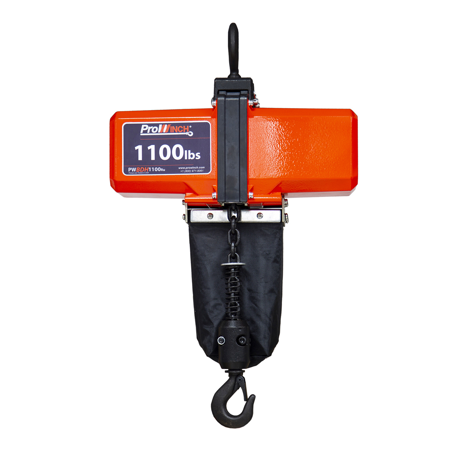 Prowinch 1/2 Ton Mini Electric Chain Hoist 1100 Lb 10 ft Chain 110V