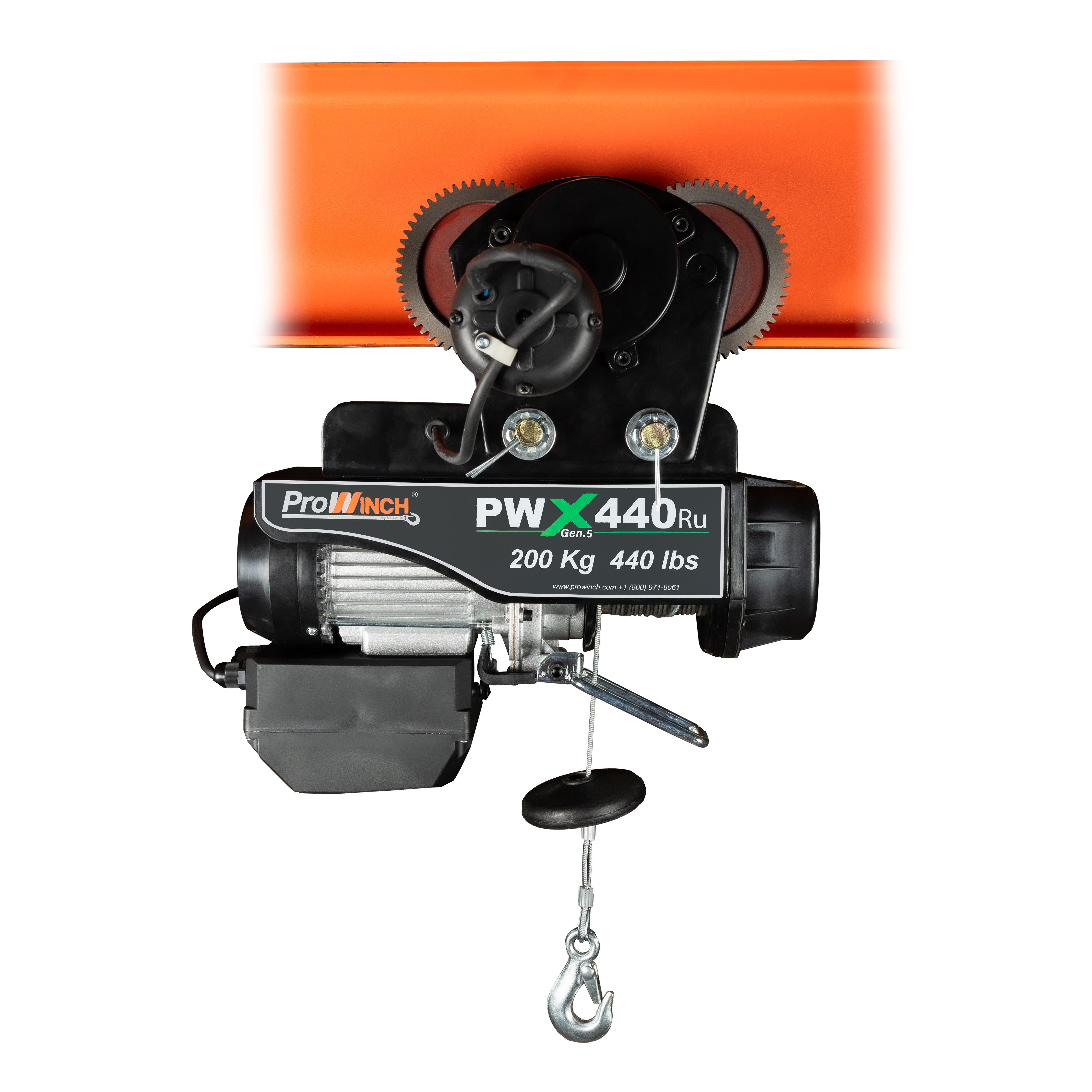 Prowinch 440 Lb Electric Wire Rope Hoist 38 ft. Wireless w/ Power Trolley 110V